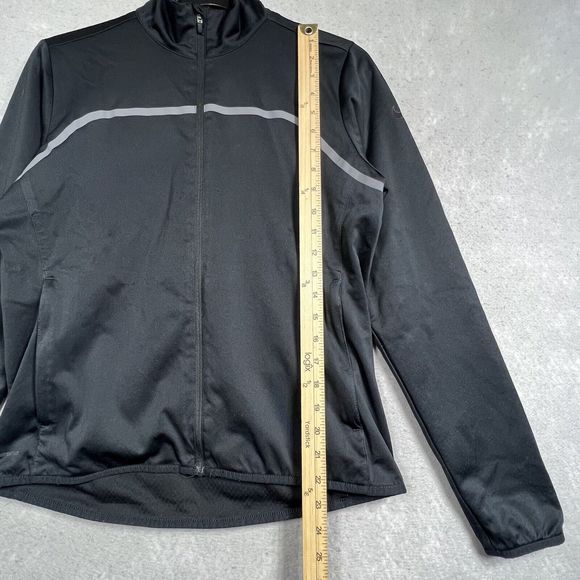 Nike Sweatshirt Womens Medium Black Full Zip Athletic Zipper Pockets Top Jacket - Picture 8 of 13
